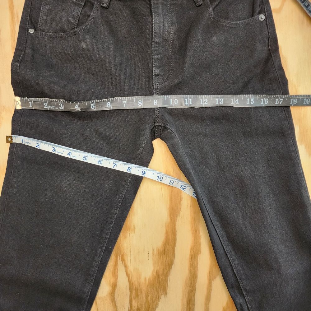 HUDSON Midrise Straight Leg Pitch Black Jeans Womens Size 4‎ (28x29) 1811754 - Picture 11 of 12